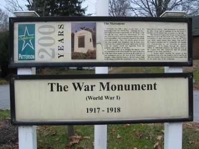The War Monument Marker image. Click for full size.