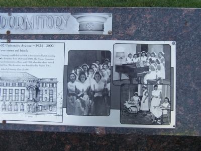 The Nurses Dormitory Marker (detail). Click for full size. The Nurses Dormitory Marker (detail) image. Click for full size.