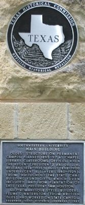 Southwestern University Main Building Marker image. Click for full size.