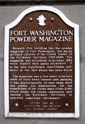 Fort Washington Powder Magazine Marker image. Click for full size.