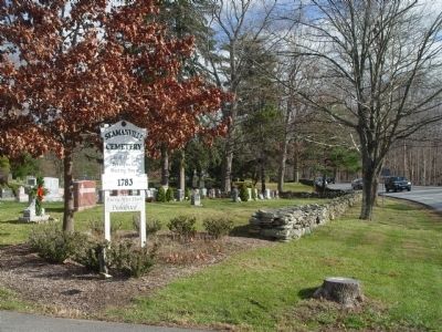 Seamanville Cemetery entrance. image. Click for full size.