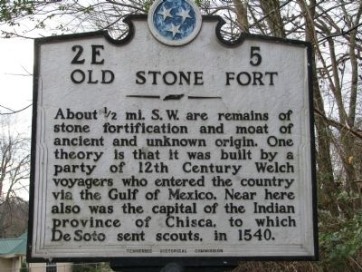 Old Stone Fort Marker. Click for full size. Old Stone Fort Marker image. Click for full size.