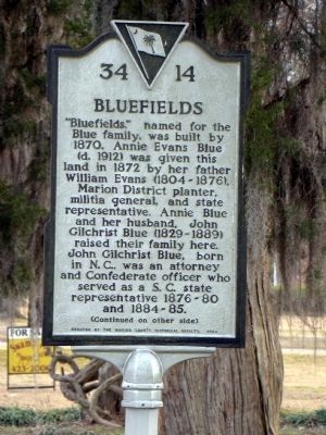 Bluefields Marker, Side One image. Click for full size.