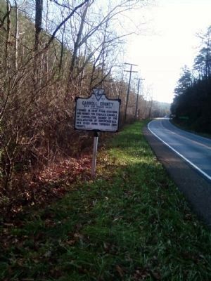 Carroll County / Wythe County Marker. Click for full size. Carroll County / Wythe County Marker image. Click for full size.