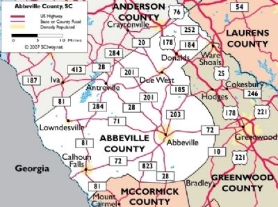 Abbeville County. Click for full size. Abbeville County image. Click for full size.