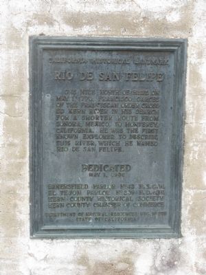Rio de San Felipe Marker. Click for full size. Rio de San Felipe Marker image. Click for full size.