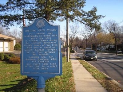 Historic Glen Avenue Marker. Click for full size. Historic Glen Avenue Marker image. Click for full size.