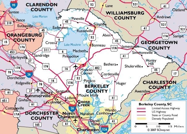 Berkeley County. Click for full size. Berkeley County image. Click for full size.