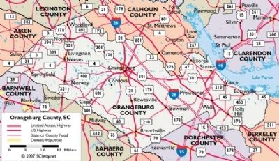 Orangeburg County. Click for full size. Orangeburg County image. Click for full size.