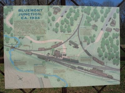 Bluemont Junction, ca. 1934 Marker - Front image. Click for full size.