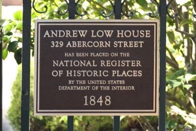 Colonial Dames House (Andrew Low House). Click for full size. Colonial Dames House (Andrew Low House) image. Click for full size.