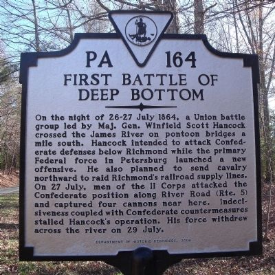 First Battle of Deep Bottom Marker image. Click for full size.