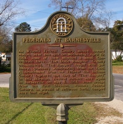 Federals at Barnesville Marker. Click for full size. Federals at Barnesville Marker image. Click for full size.