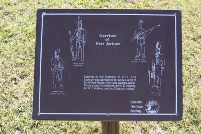 Garrison of Fort Jackson Marker. Click for full size. Garrison of Fort Jackson Marker image. Click for full size.