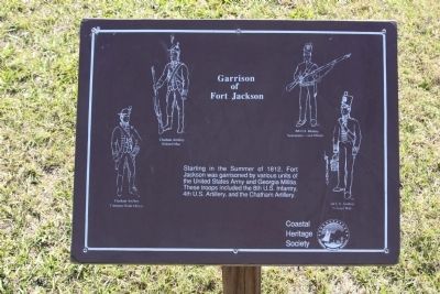 Garrison of Fort Jackson Marker image. Click for full size.
