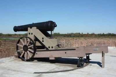 Fort Jackson Cannon. Click for full size. Fort Jackson Cannon image. Click for full size.