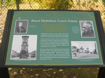 Beale Memorial Clock Tower Marker image. Click for full size.