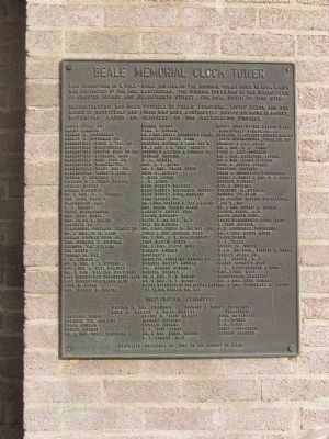 Plaque Mounted on Clock Tower image. Click for full size.