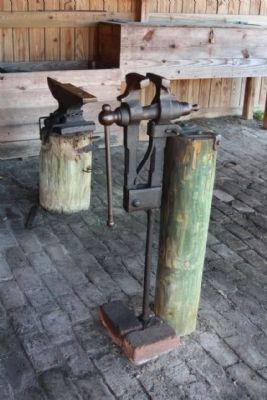 Fort Jackson Blacksmith shop. Click for full size. Fort Jackson Blacksmith shop image. Click for full size.