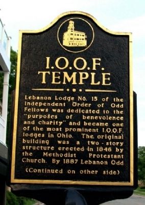 I.O.O.F. Temple Marker (Side A) image. Click for full size.