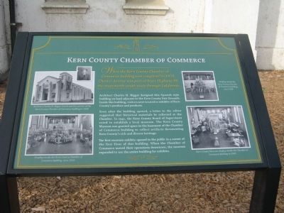 Kern County Chamber of Commerce Marker image. Click for full size.