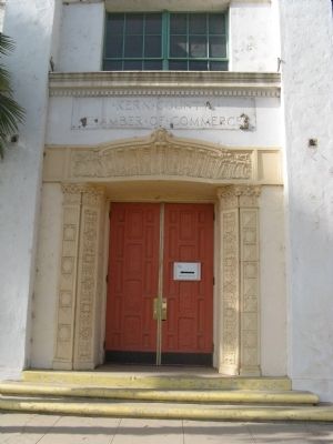 Entrance to the Chamber of Commerce Building image. Click for full size.