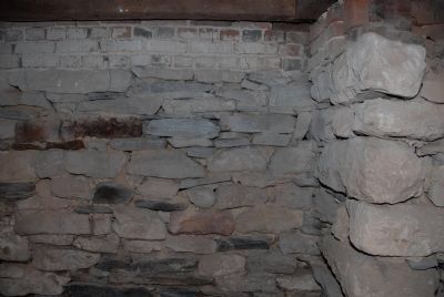 Inside Williams Ordinary today - stonework image. Click for full size.