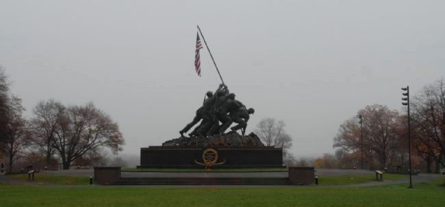 United States Marine Corps Memorial and Markers image. Click for full size.