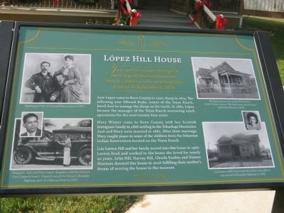 Lόpez-Hill House Marker. Click for full size. Lόpez-Hill House Marker image. Click for full size.