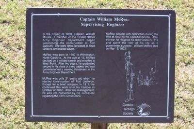 Captain William McRee: Supervising Engineer - Panel two image. Click for full size.