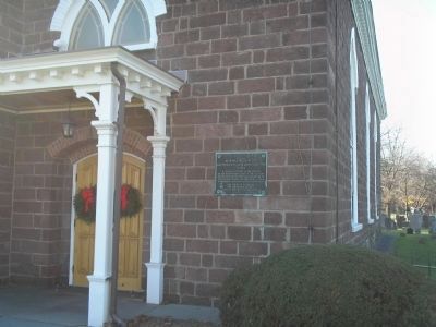 Marker on the Old Paramus Reformed Church image. Click for full size.