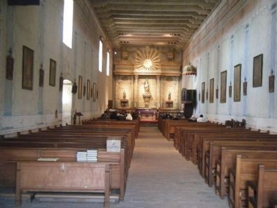 Interior of Mission San Miguel image. Click for full size.