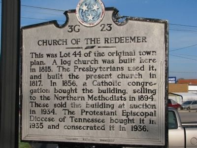 Church of the Redeemer Marker image. Click for full size.
