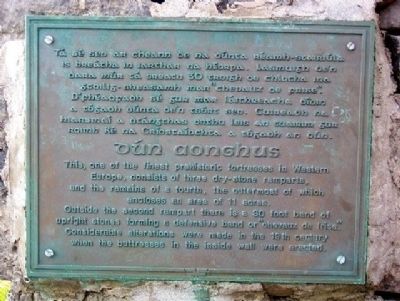 Dún Aonghus Marker. Click for full size. Dún Aonghus Marker image. Click for full size.