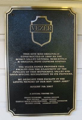 Vez้r Family Vineyard Marker. Click for full size. Vez้r Family Vineyard Marker image. Click for full size.