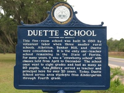 Duette School Marker image. Click for full size.