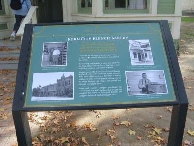 Kern City French Bakery Marker. Click for full size. Kern City French Bakery Marker image. Click for full size.