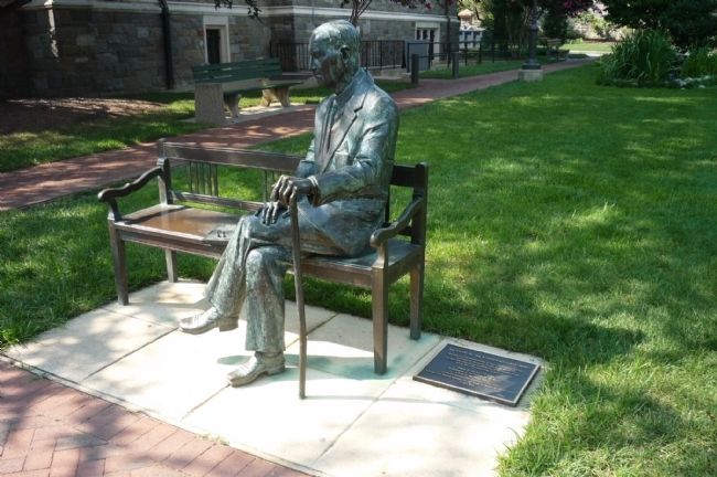 Statue of Jan Karski, Georgetown Univesity. Click for full size. Statue of Jan Karski, Georgetown Univesity image. Click for full size.