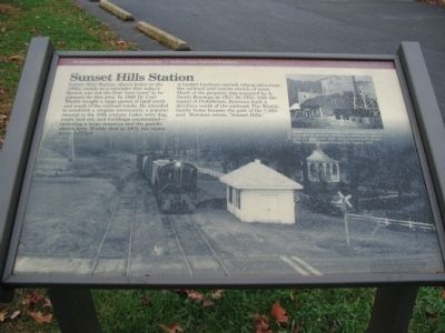 Sunset Hills Station Marker image. Click for full size.