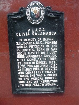 Plaza Olivia Salamanca Marker. Click for full size. Plaza Olivia Salamanca Marker image. Click for full size.