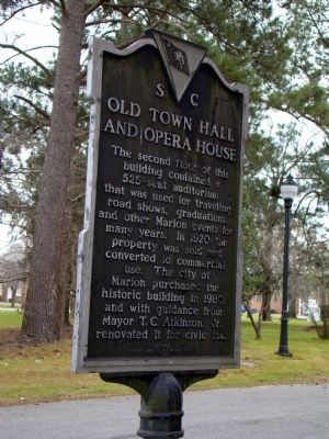 Old Town Hall and Opera House Marker, Side 2 image. Click for full size.