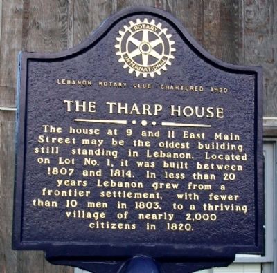 The Tharp House Marker (Side B). Click for full size. The Tharp House Marker (Side B) image. Click for full size.