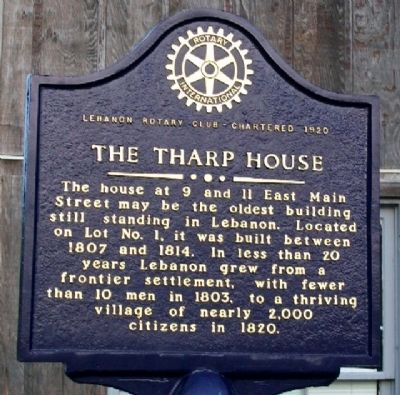 The Tharp House Marker (Side B) image. Click for full size.