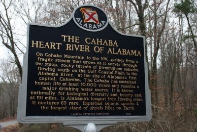The Cahaba Heart River Of Alabama Marker image. Click for full size.