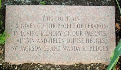 Christmas Tree Park Fountain Marker image. Click for full size.