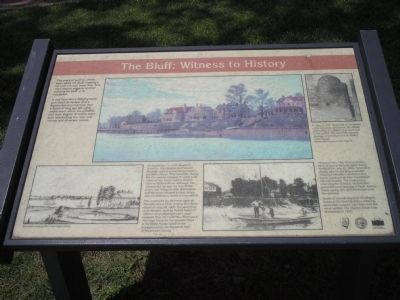 The Bluff: Witness to History Marker image. Click for full size.