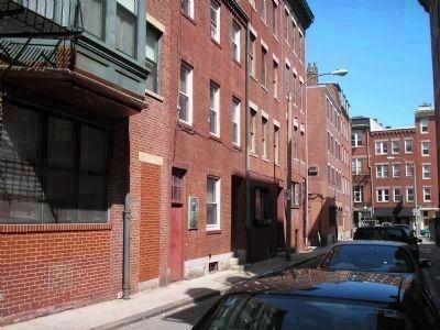 Marker in Boston's North End. Click for full size. Marker in Boston's North End image. Click for full size.