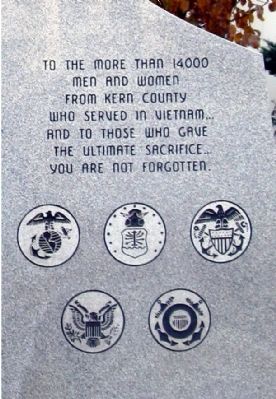 Kern County Vietnam War Memorial image. Click for full size.
