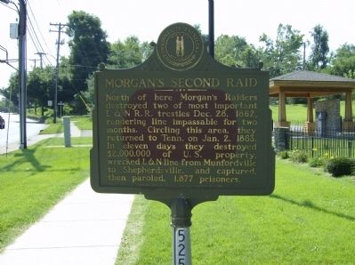 Morgan's Second Raid Marker. Click for full size. Morgan's Second Raid Marker image. Click for full size.