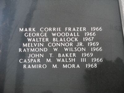 Names Engraved on Rear Side of Monument image. Click for full size.